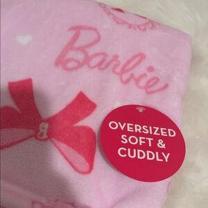 Barbie Plush Oversized Blanket in Light Pink
